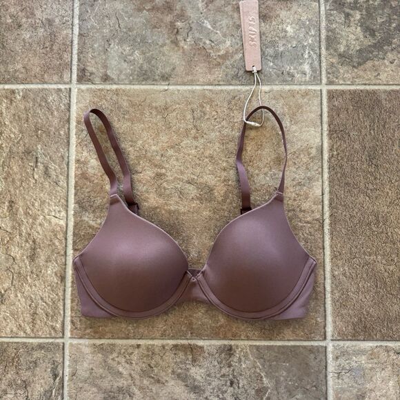 Skims Fits Everybody T-shirt Demi Bra Jasper Size 30B - Picture 3 of 10